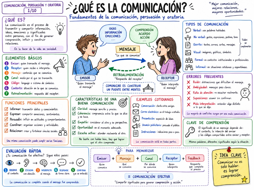 ¿Qué es la Comunicación? — Mapa Visual 01