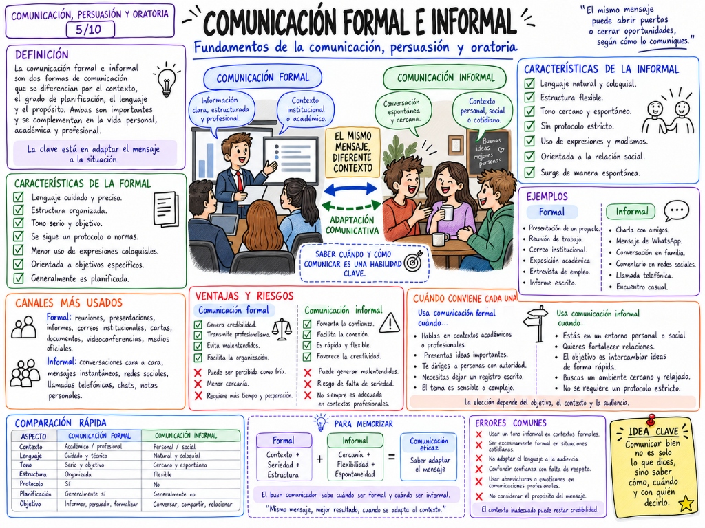 Comunicación Verbal y No Verbal — Mapa Visual 07