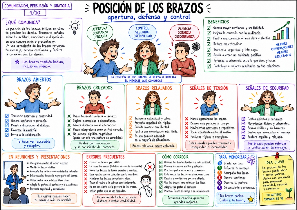 Posición de los Brazos — Mapa Visual 07