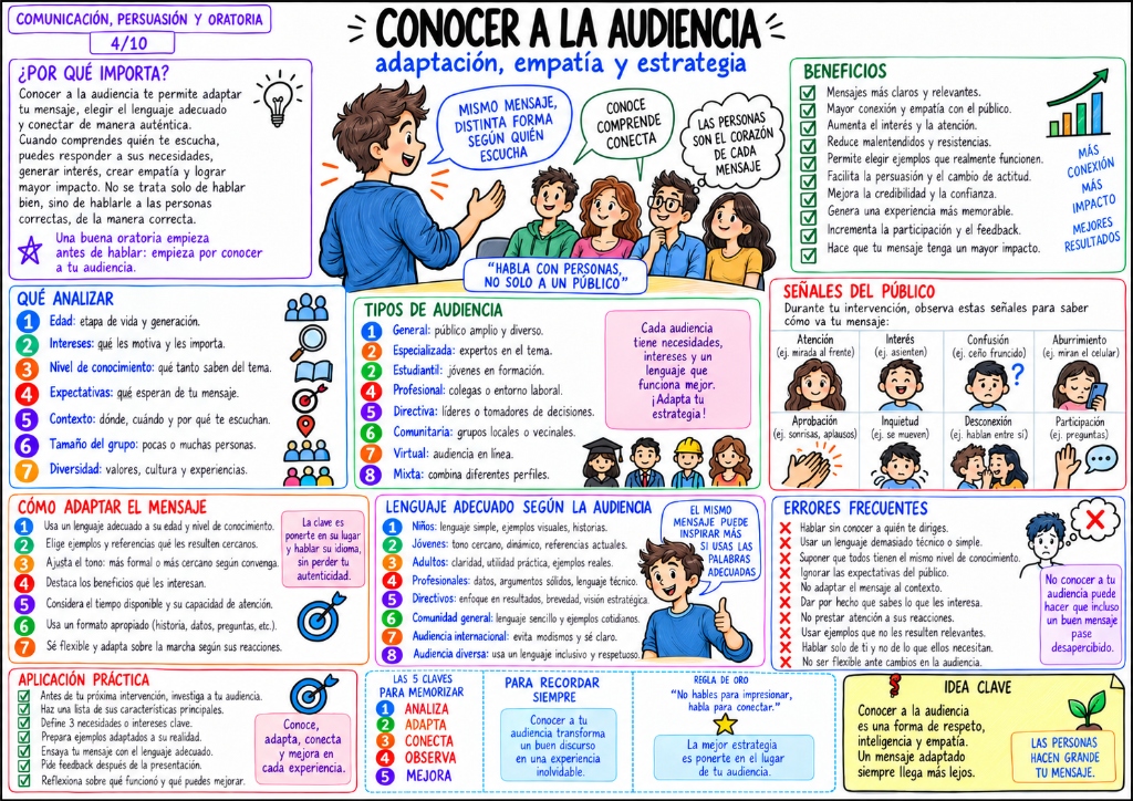Objetivos de un Buen Orador — Mapa Visual 02